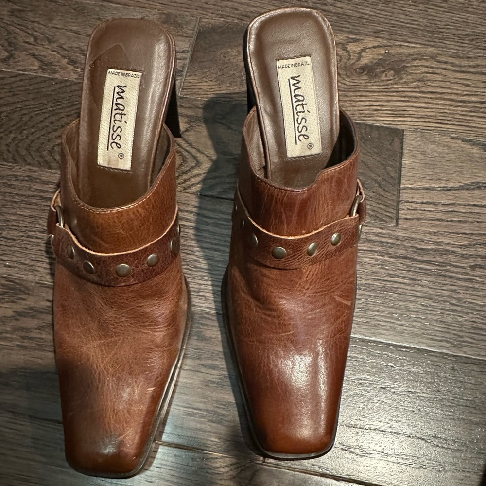 Matisse Mule Brown Heels - Worn maybe twice- perfect condition-
